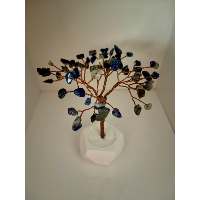 Mavi Lapis Doğaltaş Ağaç