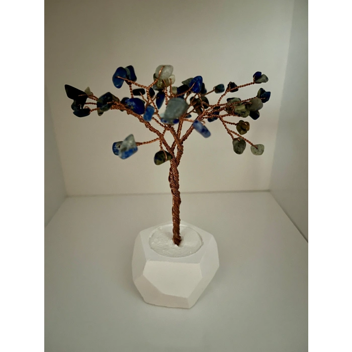 Mavi Lapis Doğaltaş Ağaç