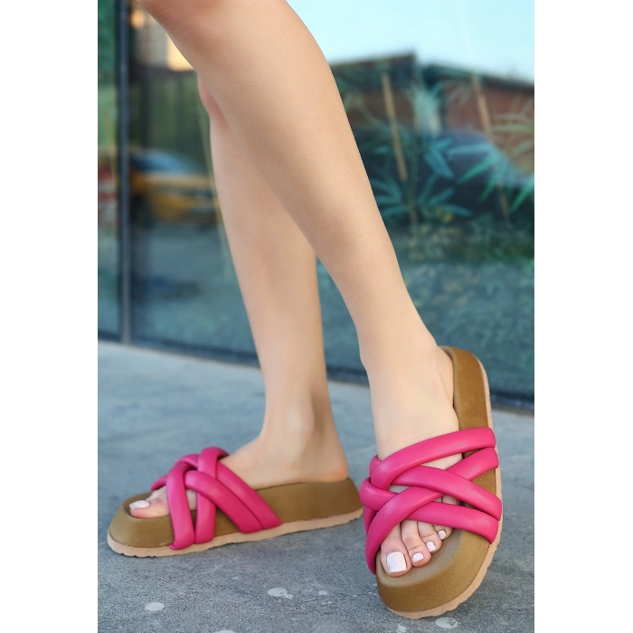 Tenda Fuşya Cilt Terlik