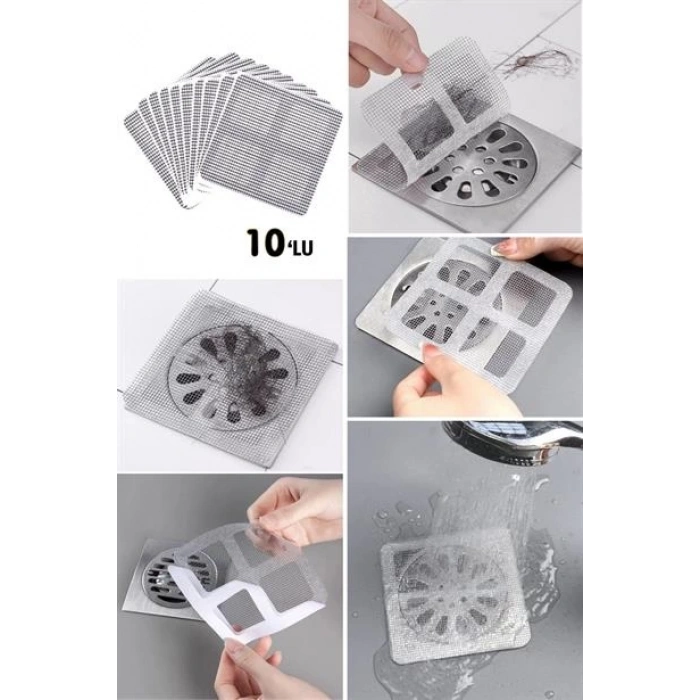 TUFEYO 10lu Banyo ve Mıutfak Lavabo Koku Önleyici ve Haşere Böcek Önleyici Gider Filtresi