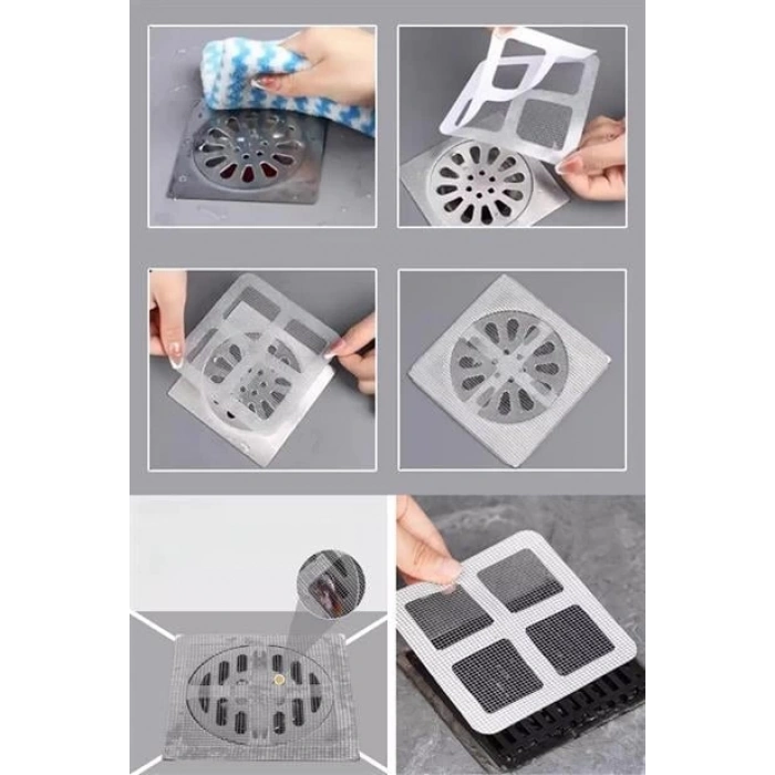 TUFEYO 10lu Banyo ve Mıutfak Lavabo Koku Önleyici ve Haşere Böcek Önleyici Gider Filtresi