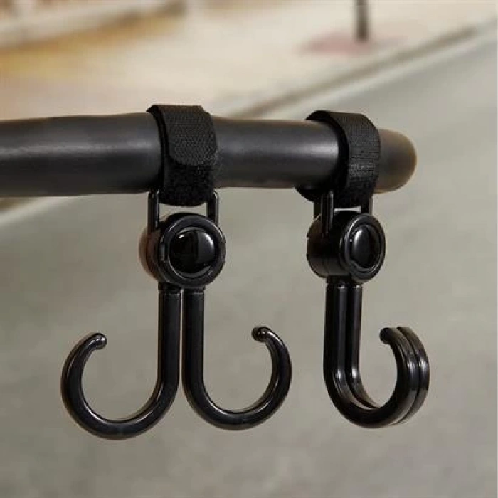 TUFEYO 2 Adet Bebek Arabası, Motor, Bisiklet Eşya Taşıma Aparatı Plastik Kanca