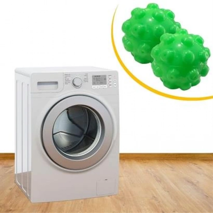 TUFEYO 2li Çamaşır Kurutma Makinası Kurutma Topu Nem Alıcı Düzleyici Koku Giderici Top 2 Adet