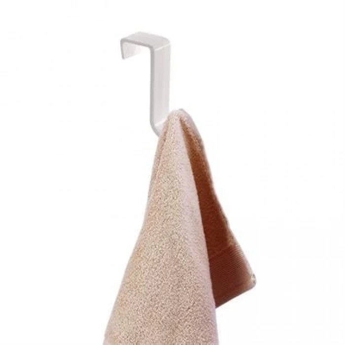 TUFEYO 2Li Kapı Arkası Çekmece Dolap Kapağı Mutfak Banyo Askısı Beyaz Renk Plastik