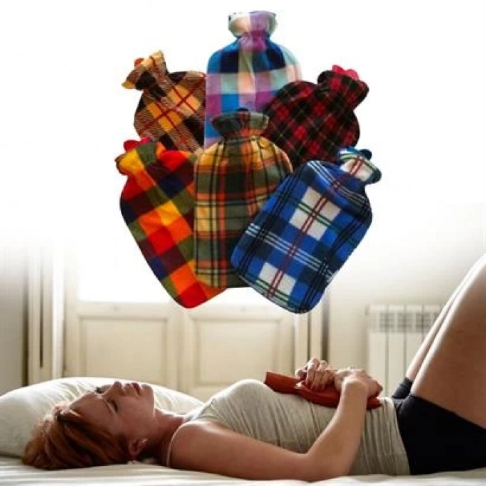 TUFEYO 2 Litre Polar Kılıflı Sıcak Su Torbası 1. Sınıf  Kavuçuk Malzeme