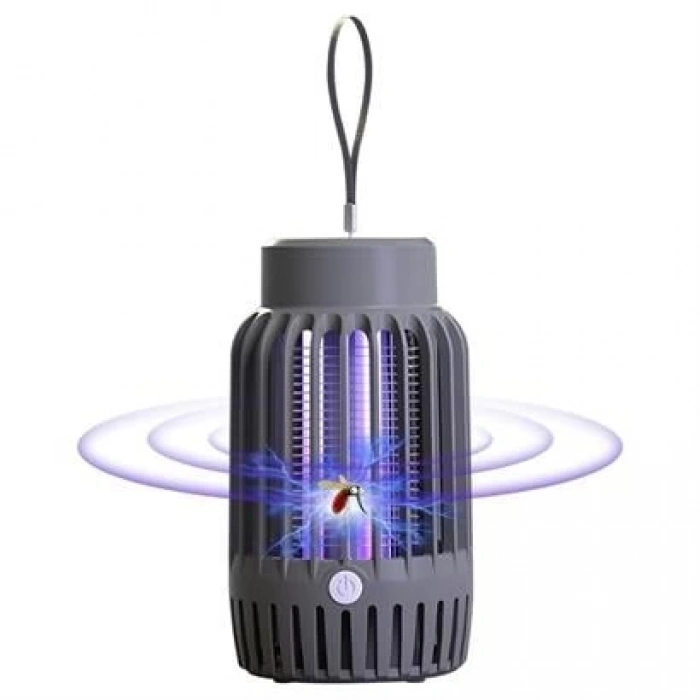 TUFEYO 2si 1 Arada Şarjlı,Mor UV Işıklı Sinek Öldürme Aparatı ve  Kamp Tipi Askılı Gece Lambası