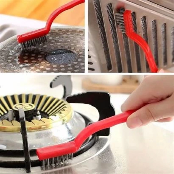 TUFEYO  3 lü Detaylı Temizlik Bakır,Demir ve Sert Plastik Tel Fırça