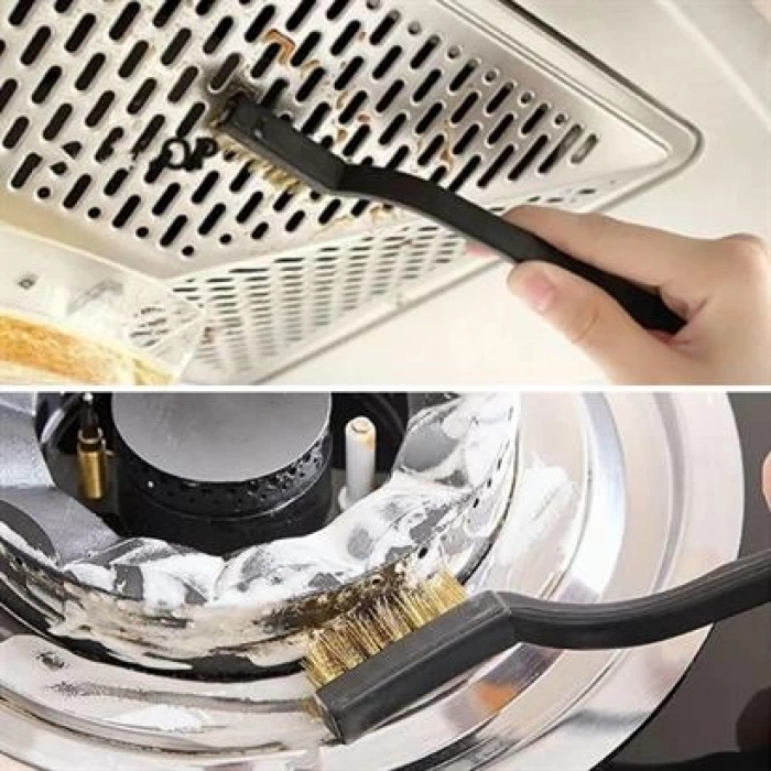 TUFEYO  3 lü Detaylı Temizlik Bakır,Demir ve Sert Plastik Tel Fırça