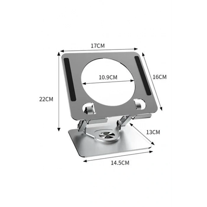 TUFEYO 360 Derece Dönebilen Yükseltilmiş Masaüstü Ayarlanabilir  Metal Tablet Standı