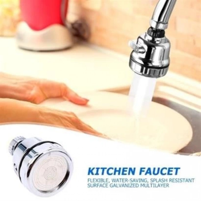 TUFEYO 360 Derece Dönebilen 3 Kademeli Tasarruflu Musluk Başlığı