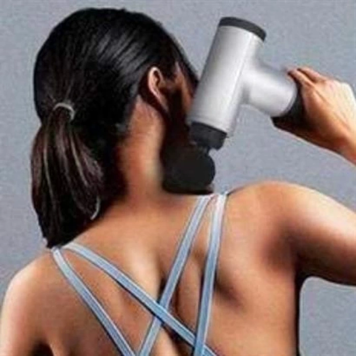 TUFEYO  6 Farklı Seviyeli Titreşimli 4 Farklı Başlıklı Büyük Boy Masaj Tabancası