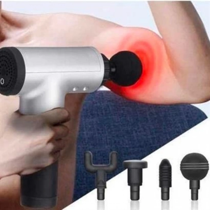 TUFEYO  6 Farklı Seviyeli Titreşimli 4 Farklı Başlıklı Büyük Boy Masaj Tabancası