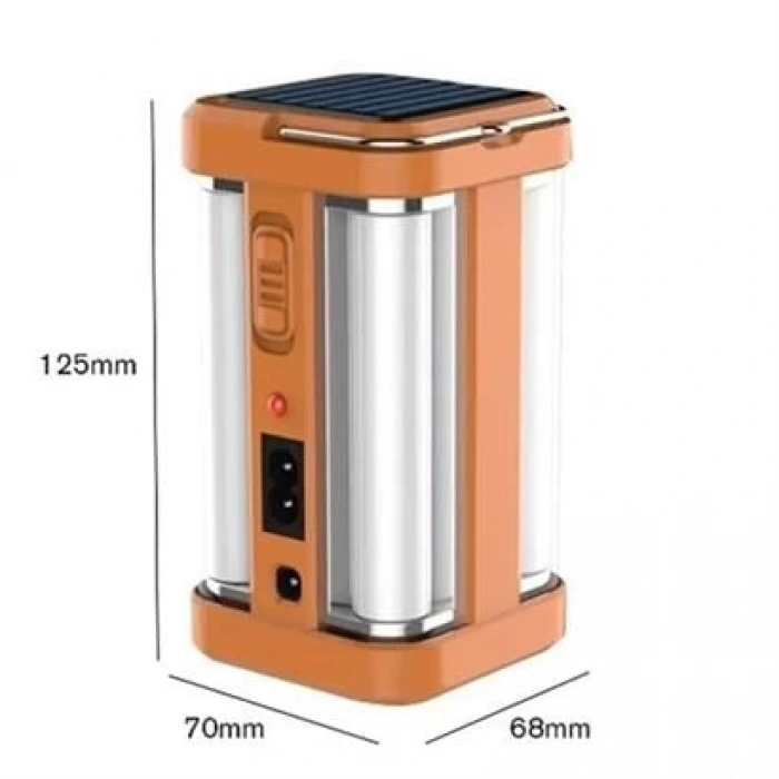 TUFEYO 80 Ledli Süper Güçlü Güneş Enerjisi İle Şarj Olabilen Solar Lamba Asılabilir Işıldak HG-1664