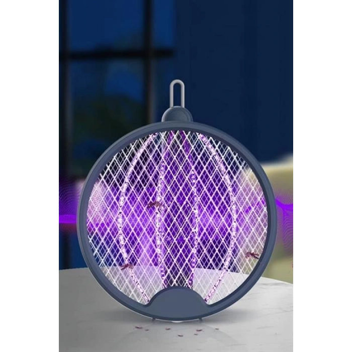 TUFEYO Asılabilen ve Masaüstü Olabilen 2W Sinek Öldürücü Mor Işıklı Raket