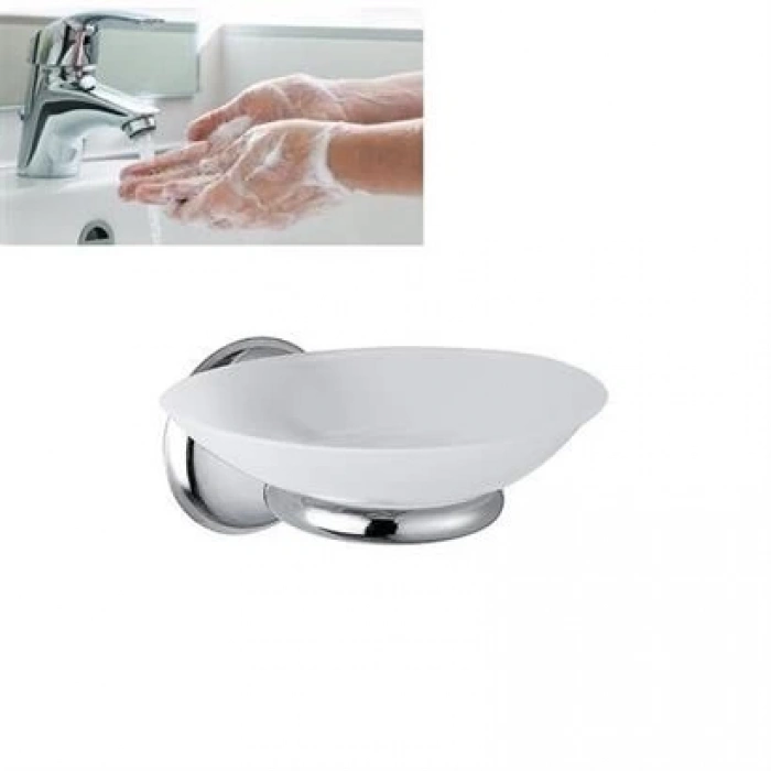 TUFEYO Duvara Monte Krom Kaplama Sabunluk Sabun Tutacağı Sabun Tutucu