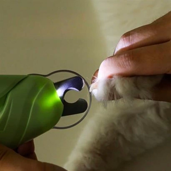 TUFEYO  Evcil Hayvanlar İçin Ledli Törpü Detaylı Tırnak Çakısı Makası