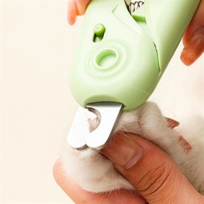 TUFEYO  Evcil Hayvanlar İçin Ledli Törpü Detaylı Tırnak Çakısı Makası