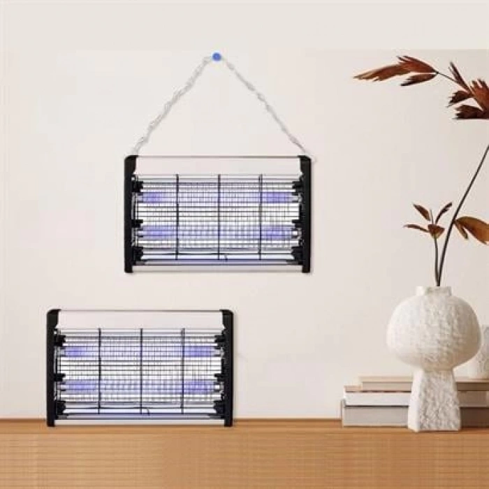 TUFEYO Masaüstü veya Duvara Asılabilen 10W Uzun Enli Sessiz Sinek Öldürücü UV Mor Işıklı Makina