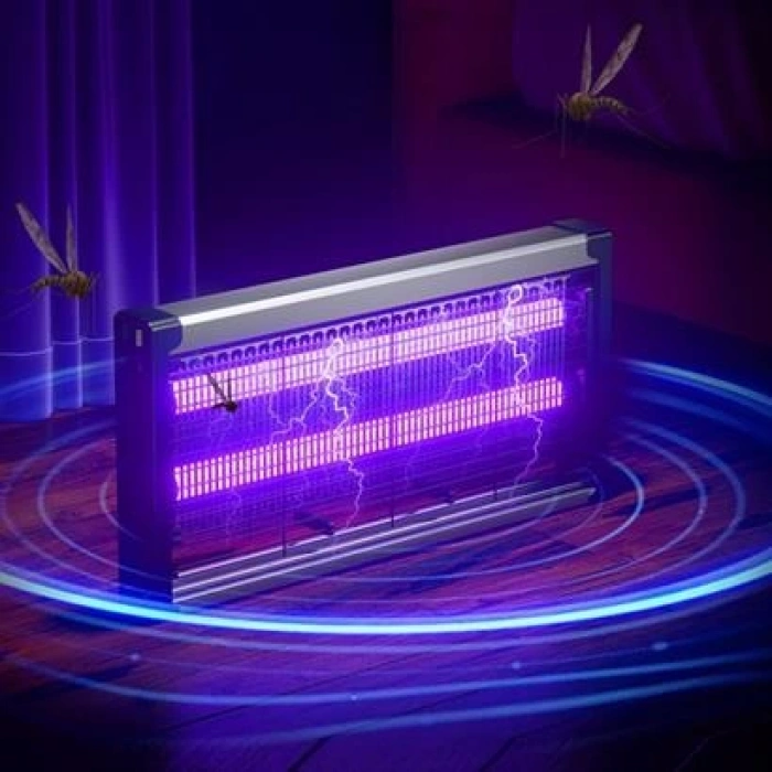 TUFEYO Masaüstü veya Duvara Asılabilen 10W Uzun Enli Sessiz Sinek Öldürücü UV Mor Işıklı Makina
