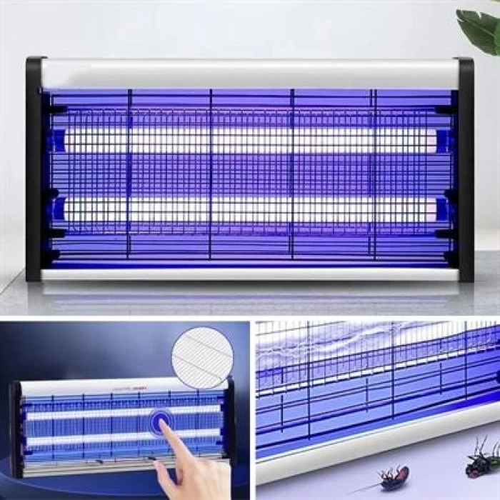 TUFEYO Masaüstü veya Duvara Asılabilen 10W Uzun Enli Sessiz Sinek Öldürücü UV Mor Işıklı Makina