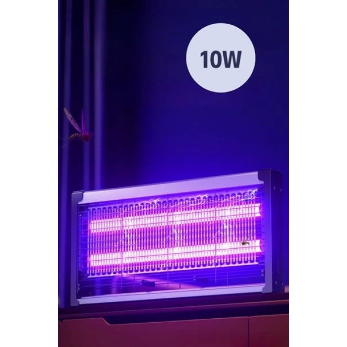 TUFEYO Masaüstü veya Duvara Asılabilen 10W Uzun Enli Sessiz Sinek Öldürücü UV Mor Işıklı Makina