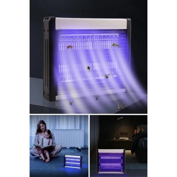 TUFEYO Masaüstü veya Duvara Asılabilen 4W Sessiz Sinek Öldürücü UV Mor Işıklı Makina