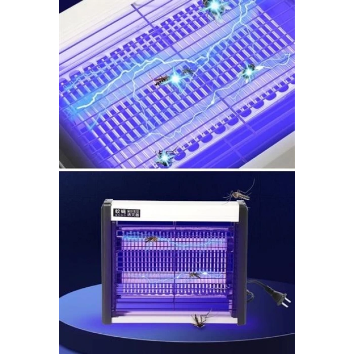 TUFEYO Masaüstü veya Duvara Asılabilen 4W Sessiz Sinek Öldürücü UV Mor Işıklı Makina