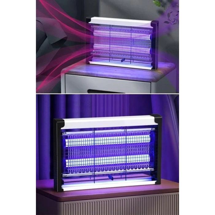 TUFEYO Masaüstü veya Duvara Asılabilen 6W Sessiz Sinek Öldürücü UV Mor Işıklı Makina