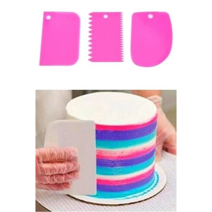 TUFEYO Pasta Hamur Şekillendirici Spatula Kesici Kazıyıcı Dekoratör Set