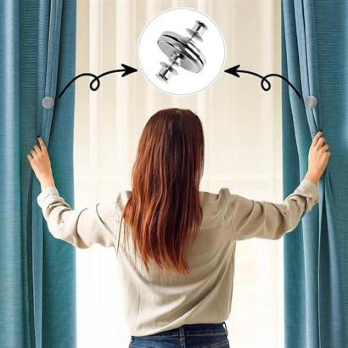 TUFEYO  Perde ve Kumaş Tutturma Mıknatısı 2 Adet