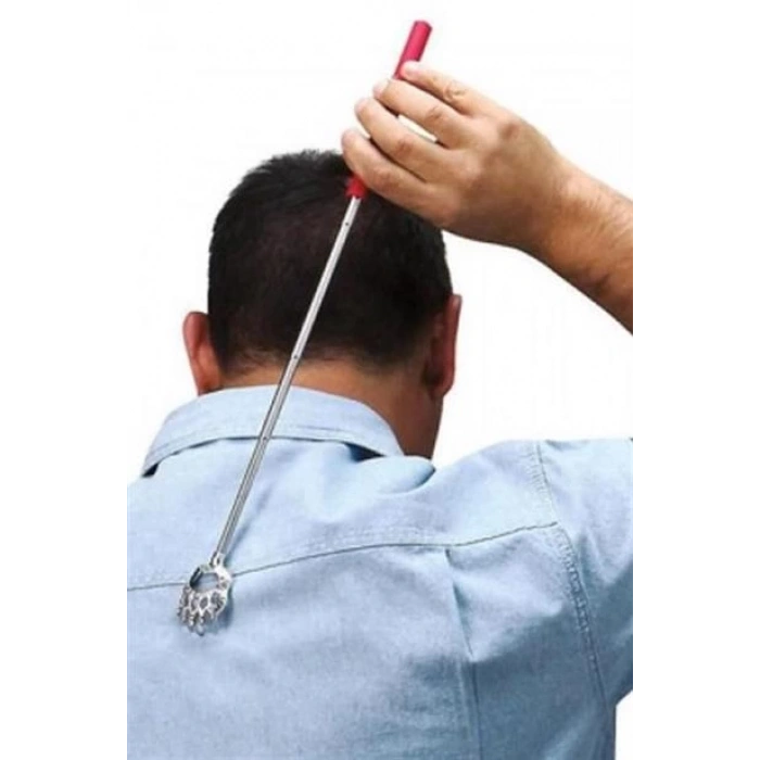 TUFEYO Pratik Kolay Teleskopik Metal Sırt Kaşıma Kaşağı Aleti Aparatı