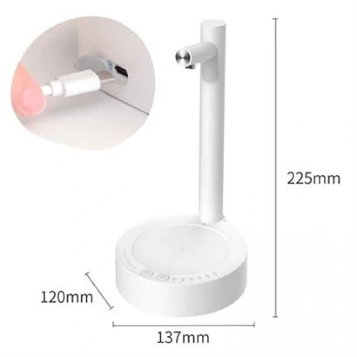 TUFEYO  Şarjlı Hızlı Ve Sessiz Masaüstü Akıllı Damacana Su Pompası,Başucu Otomatik Su Sebili