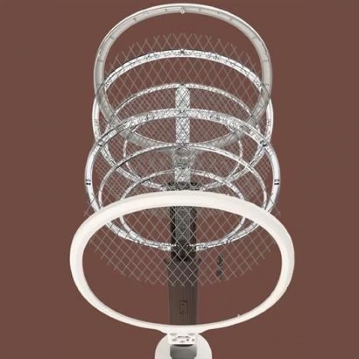 TUFEYO Şarjlı Sinek Öldürücü Masaüstü Standlı,Mor Işık 43cm Sinek Kovucu Raket