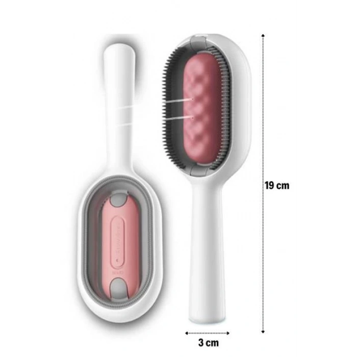 TUFEYO Su Hazneli Kedi ve Köpek Tüyü Toplamama Fırçası Su Hazneli Pet Tarağı