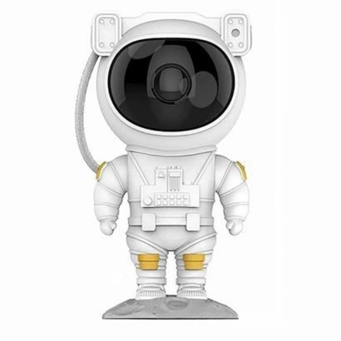 TUFEYO Uzaktan Kumandalı ve Zamanlayıcılı Farklı Renk Işık Modlu Astronot Projektör Gece Lambası