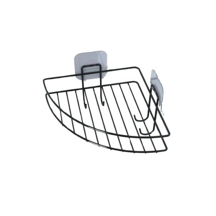 TUFEYO Yapışkanlı Banyo Köşeliği Kancalı Köşe Rafı Duş Şampuanlık Duvar Düzenleyici Organizer Raf