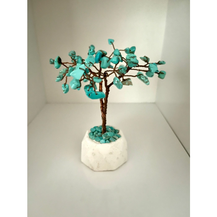 Turkuaz Doğaltaş Ağaç