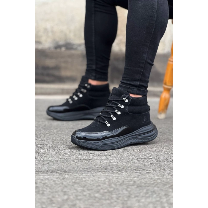 WG035 Kömür Rugan Yüksek Taban Yarım Bilek Bot