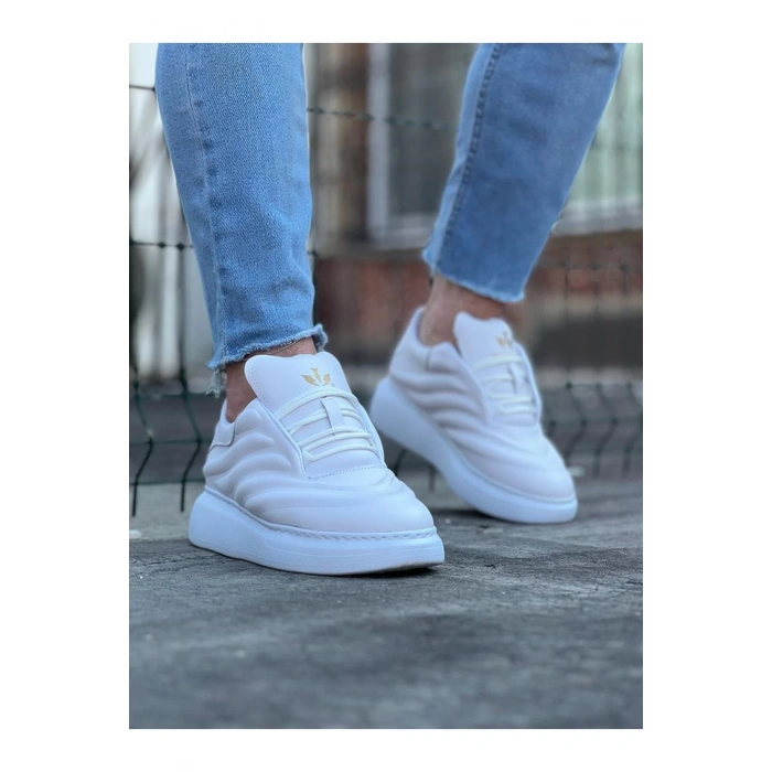 WG094 Beyaz Cilt Erkek Casual Ayakkabı