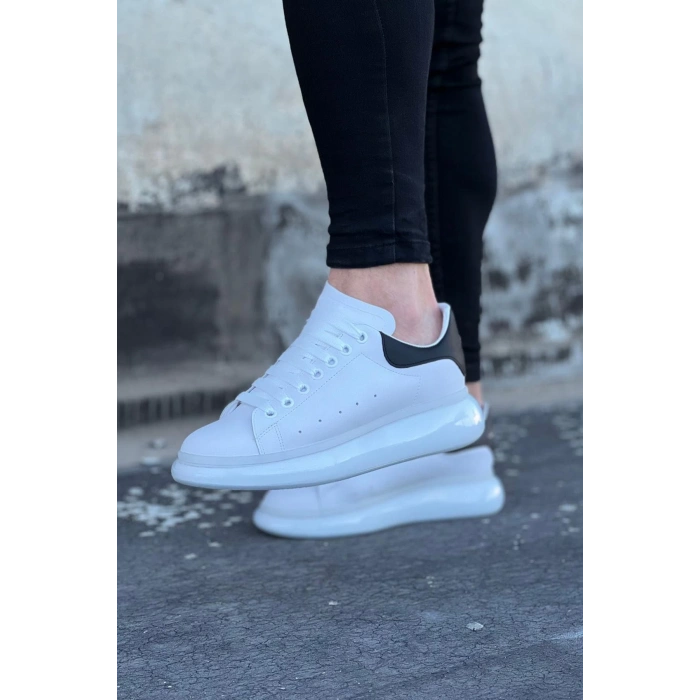 WG095 Beyaz Siyah Erkek Casual Ayakkabı