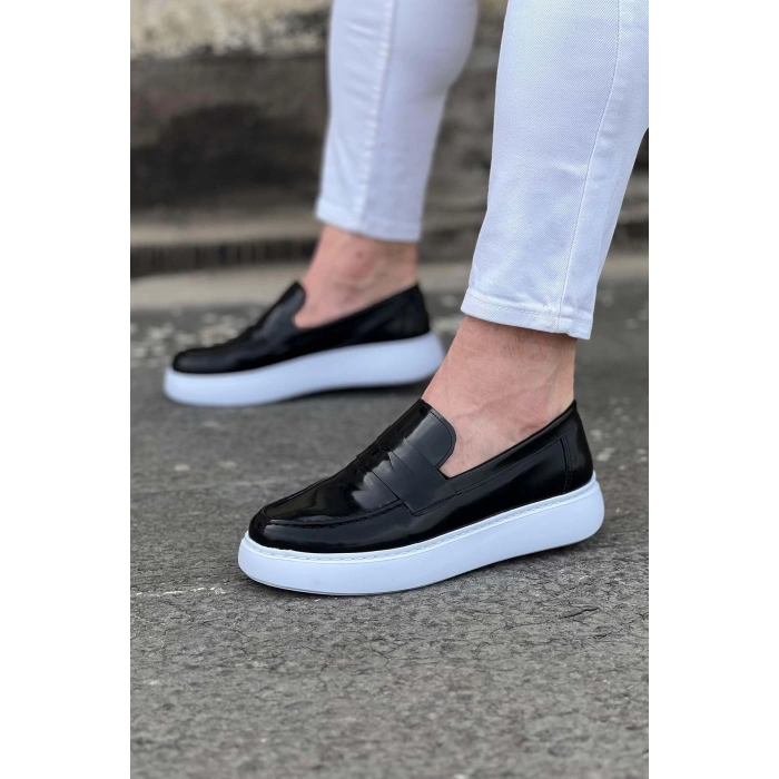 WG161 Siyah Rugan Erkek Casual Ayakkabı