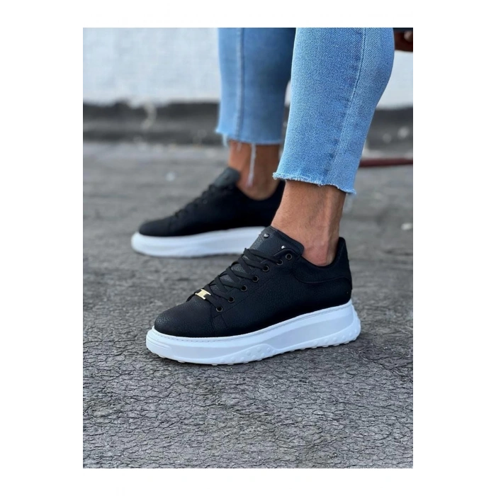 WG501 Siyah Erkek Yüksek Taban Ayakkabı