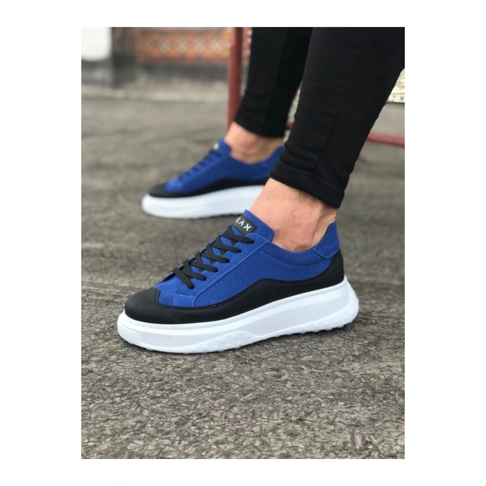 WG507 Siyah Mavi Erkek Ayakkabı