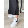 Elwa Beyaz Cilt Bağcıklı Spor Ayakkabı