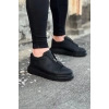 WG010 Kömür Cilt Erkek Casual Ayakkabı