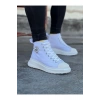 WG017 Beyaz Erkek Yarım Bilek Casual Ayakkabı
