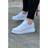 WG018 Beyaz Kot Kumaş Erkek Casual Ayakkabı