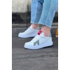 WG040 Beyaz Gri Erkek Casual Ayakkabı
