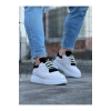 WG094 Beyaz Siyah Erkek Casual Ayakkabı