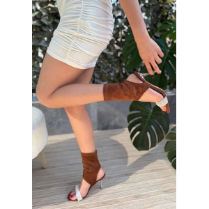 Brit Kahverengi  Süet Booite